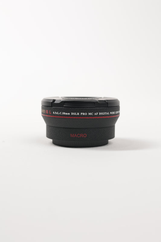 Olympia UHD IS L 0.5xL.C.58mm DSLR Pro MC AF Digital Wide Lens w/Macro, Used