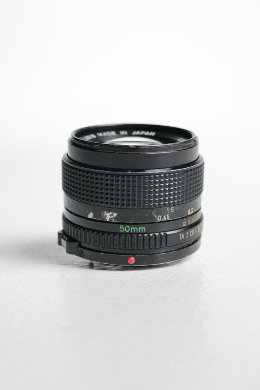 Canon FD50/1.4/12820 FD 50mm f/1.4 Lens, Used