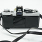 Olympus OM2N/95712 OM-2n Film Camera + Zuiko 50mm f/1.8 Lens + Vivitar 28mm f/2.8 + Shutter Release Cable, Used