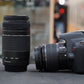 Canon EOSREBELT7/DUALLENS/33681 Rebel T7, EF-S 18-55mm f/4-5.6 IS STM + EF 75-300mm f/4-5.6 III, Used