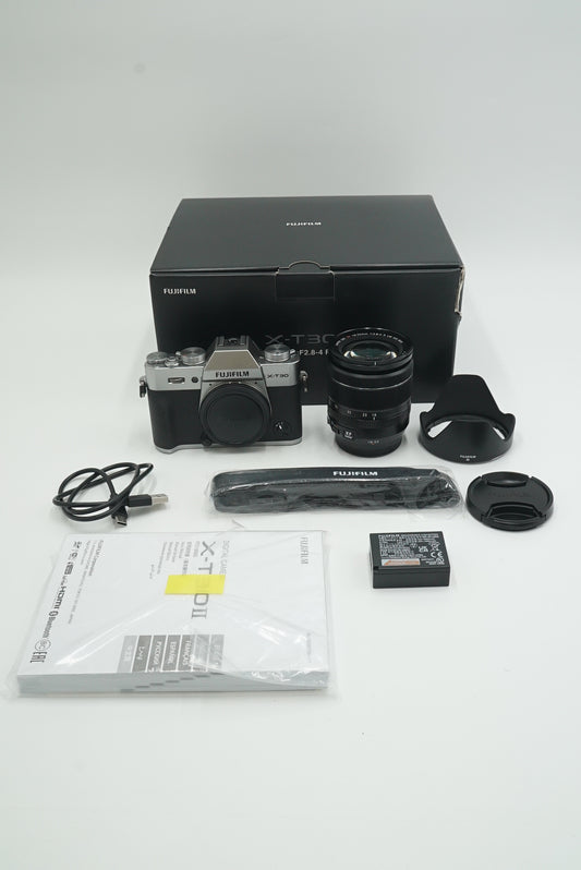 Fujifilm XT30II/1855/S/09052, XT30 II XF 18-55mm f/2.8-4 R Lens Silver, Used