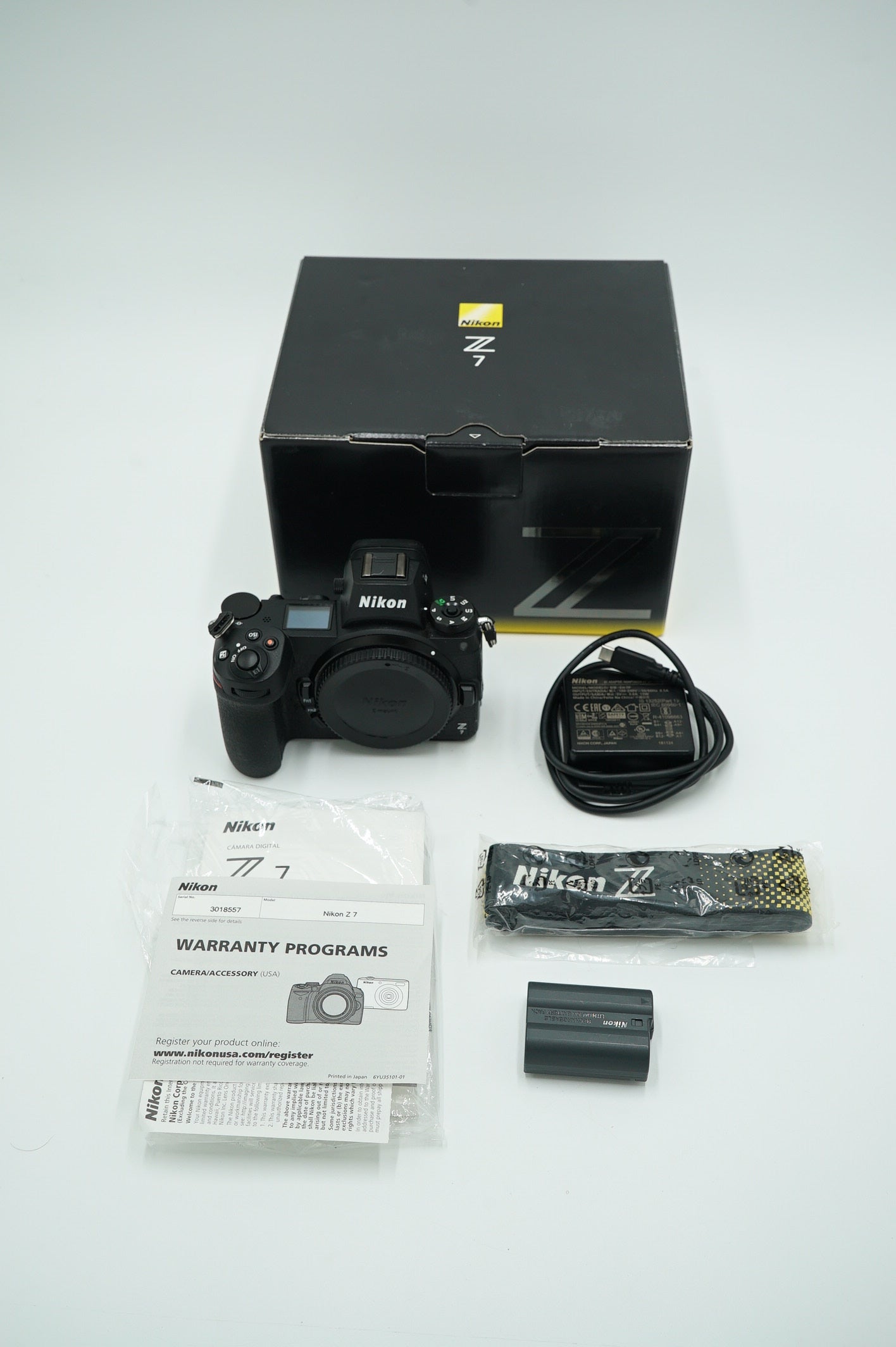 Nikon Z7BODY/18557 Z7, Body Only, Used