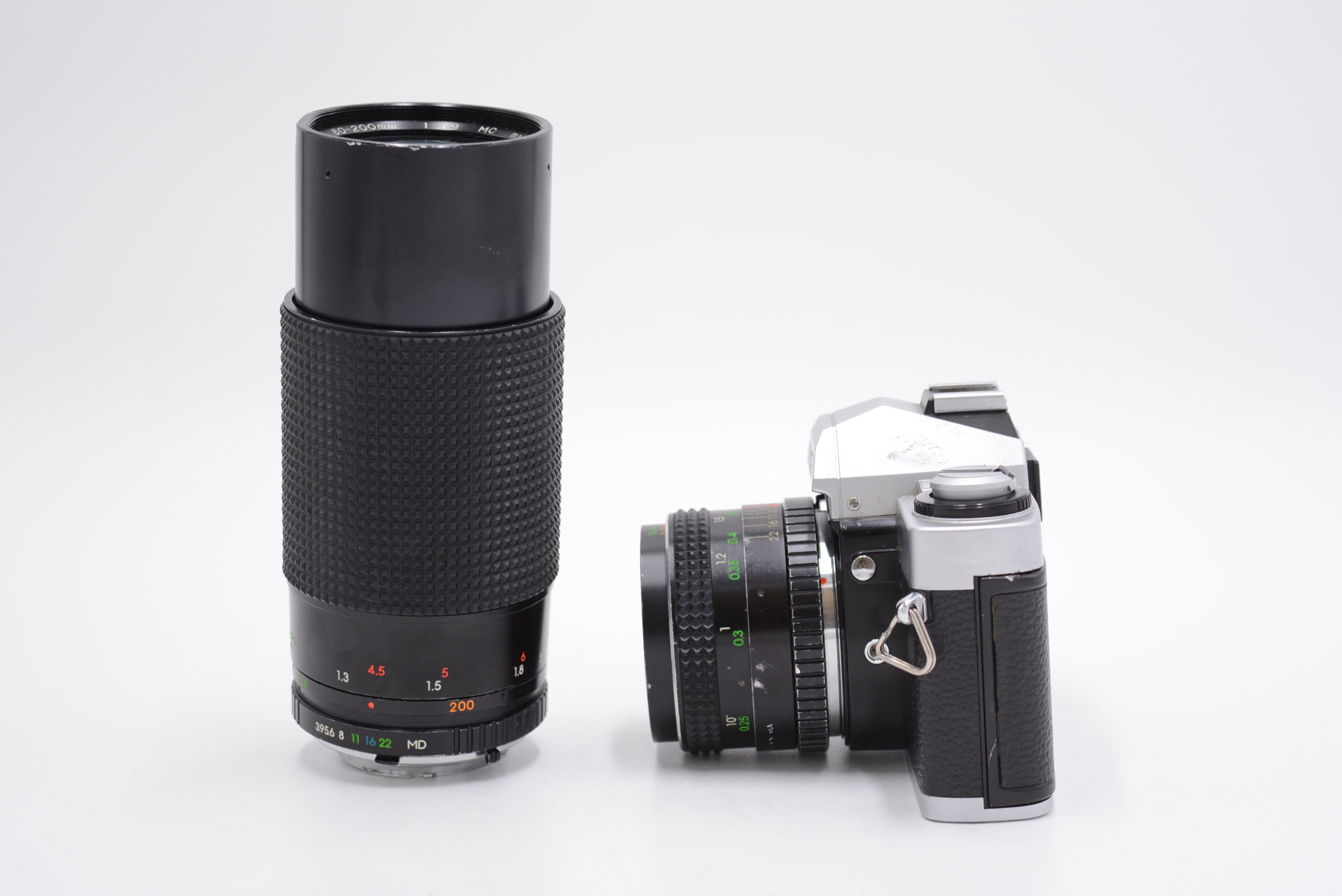 Minolta XG1/29473 XG1 35mm Manual SLR Camera + Albinar Dual Lens Kit (FOR PARTS), Used - AVC photo video store