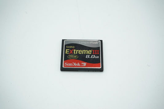 Sandisk Extreme III 8GB CompactFlash Card, Used
