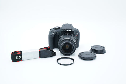 Canon EOSREBELT7/1855/22136 Rebel T7, EF-S 18-55mm f/3.5-5.6 IS II, Used