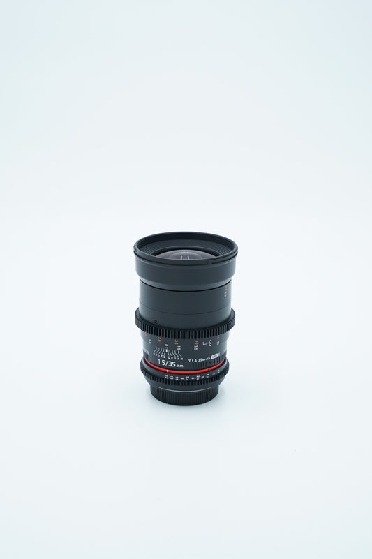 Rokinon 35T1.5/27034 35mm T1.5 Cine AS IF UMC II Lens F/Canon, Used