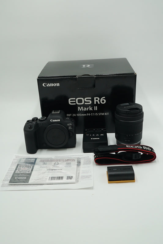Canon EOSR6MII/24105STM/01897 EOS R6 Mark II, RF 24-105mm f/4-7.1 IS STM, Used