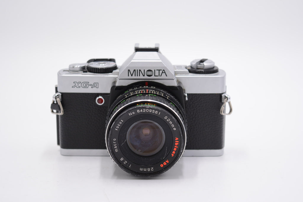 Minolta XG1/29473 XG1 35mm Manual SLR Camera + Albinar Dual Lens Kit (FOR PARTS), Used - AVC photo video store