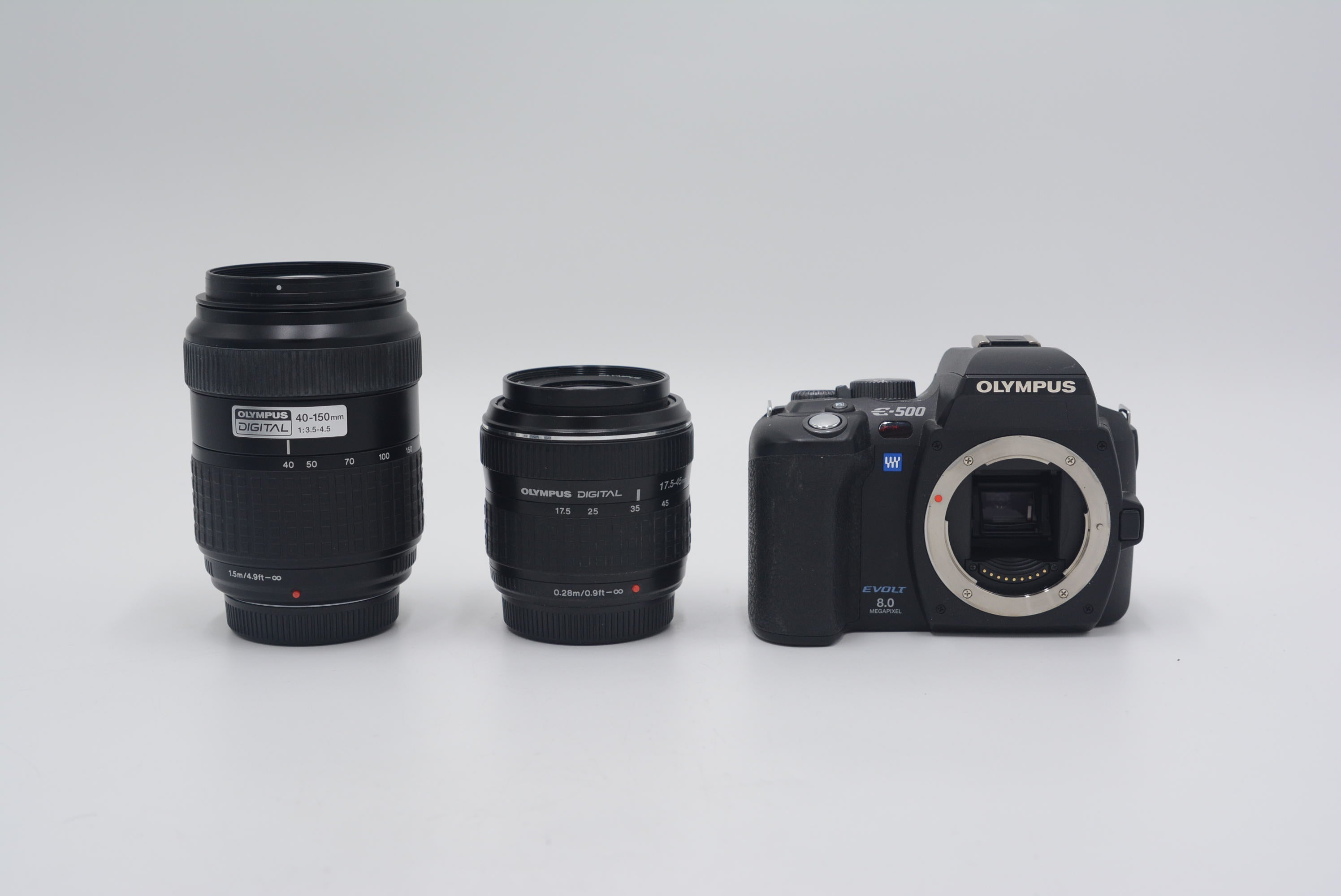 Olympus E500/11747 Evolt E500 Digital Camera w/17.5-45mm + 40-150mm, Used - AVC photo video store