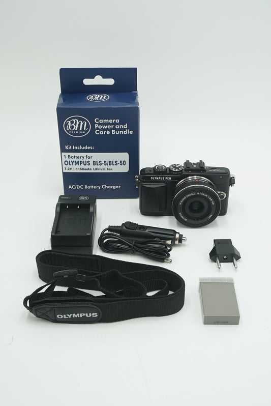 Olympus EPL7/1442/07305 Pen Lite E-PL7 + 14-42mm Lens, Used
