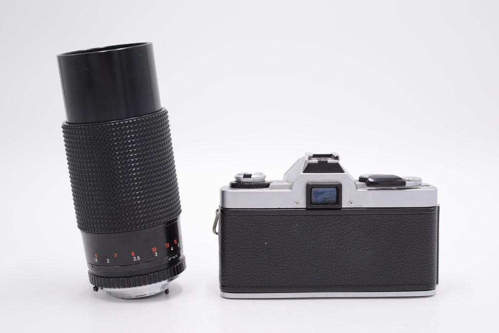 Minolta XG1/29473 XG1 35mm Manual SLR Camera + Albinar Dual Lens Kit (FOR PARTS), Used - AVC photo video store