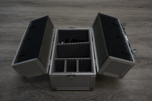 Generic Aluminum Hard Camera Case W/Dividers, Used