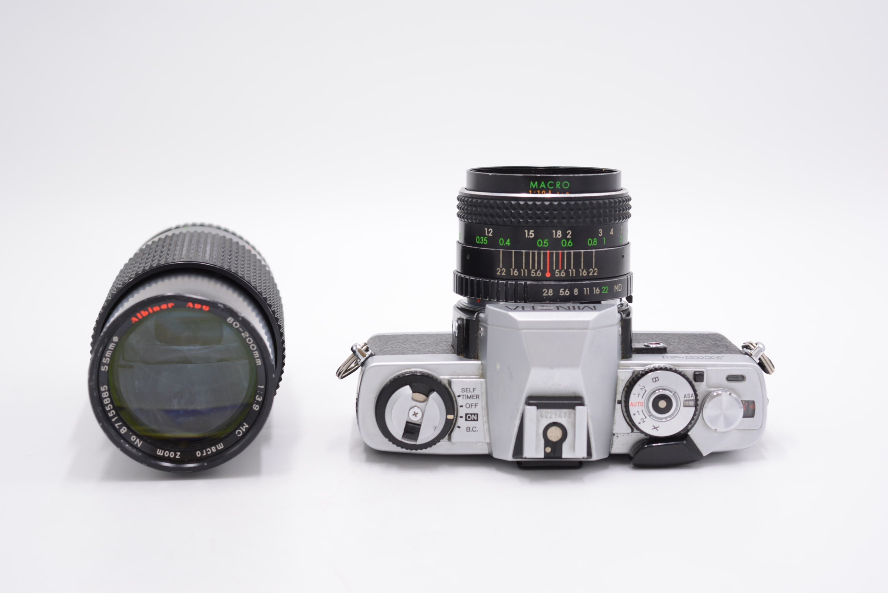 Minolta XG1/29473 XG1 35mm Manual SLR Camera + Albinar Dual Lens Kit (FOR PARTS), Used - AVC photo video store