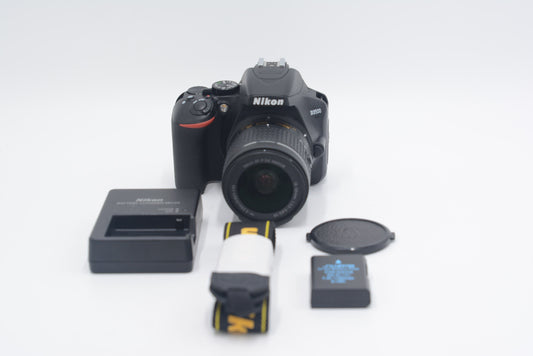 Nikon D3500/1855/87333 D3500 + AF-P 18-55mm f/3.5-5.6G DX VR, Used