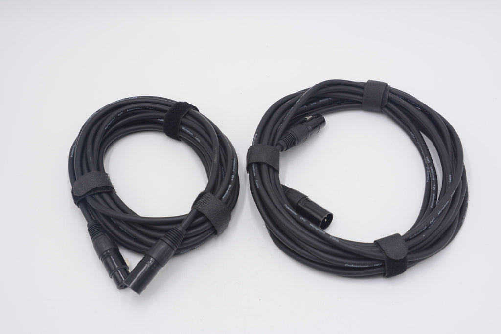 Generic XLR Dual Pack Professional OFC Microphone Cable, Used - AVC photo video store