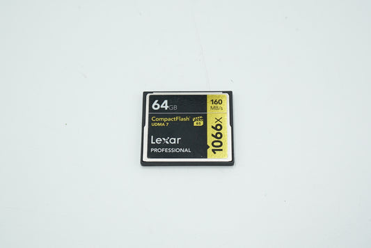 Lexar 64GB CompactFlash 1066x (Pack of 2), Used
