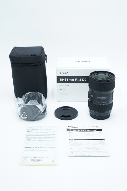 Sigma 1835/1.8C/26315 18-35mm f/1.8 DC HSM ART Lens F/Canon, Used