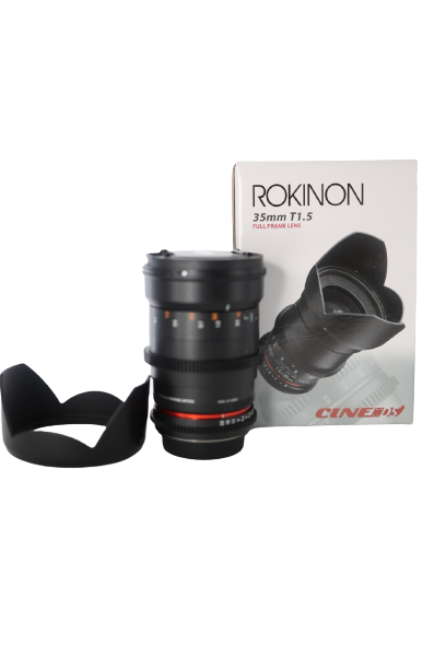 Rokinon 35T1.5/26834 35mm T1.5 Cine AS IF UMC Lens F/Canon, Used