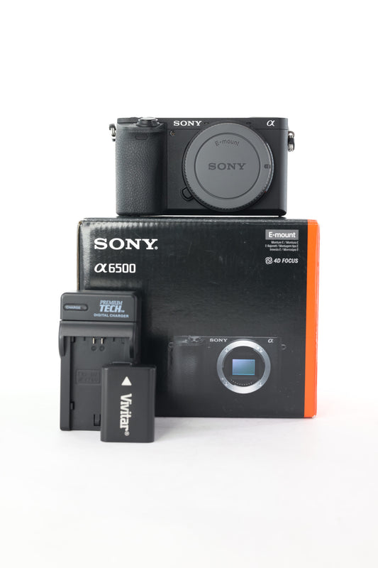 Sony A6500/3393086 A6500 Body Only, Black, Used