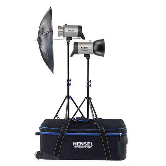 Hensel Integra 500 Plus Power Factory Kit (2-light, stands, softbox), Used