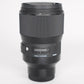 Sigma 135/1.8S/35452 135mm f/1.8 DG HSM ART Lens F/Sony, Used
