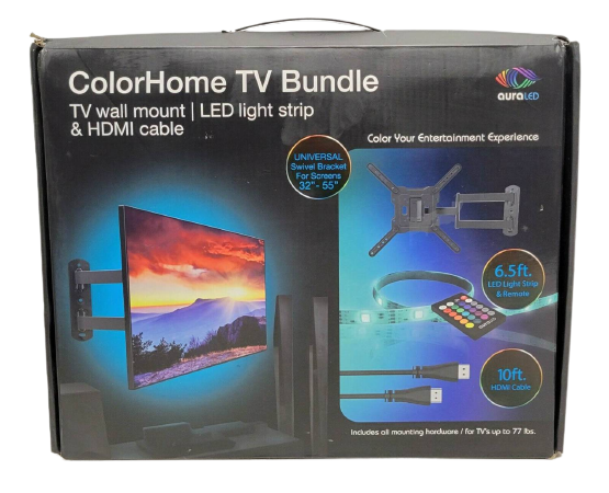 AuraLED Tzumi ColorHome TV Bundle, Used