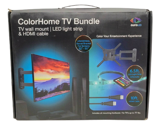 AuraLED Tzumi ColorHome TV Bundle, Used