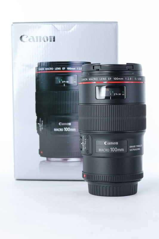 Canon EF10028LMIS/40440 EF 100mm f/2.8L Macro IS USM, Used