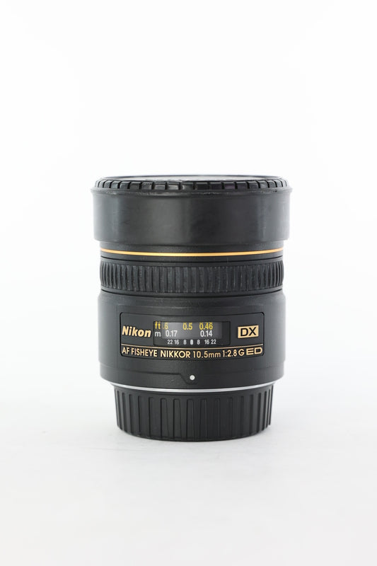 Nikon AF10.5/2.8GED/13935 AF 10.5mm f/2.8G ED Fisheye, Used (For Parts)