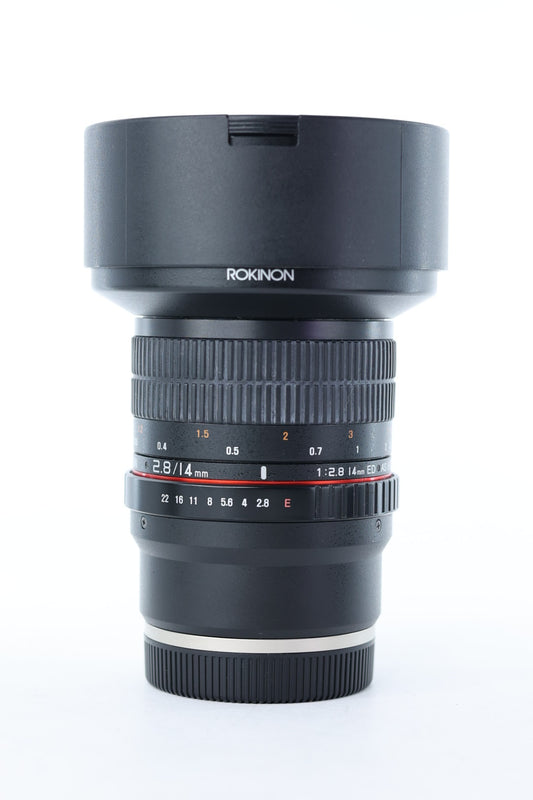 Rokinon 14/2.8/S/L3425 14mm f/2.8 ED AS IF UMC Lens F/Sony, Used