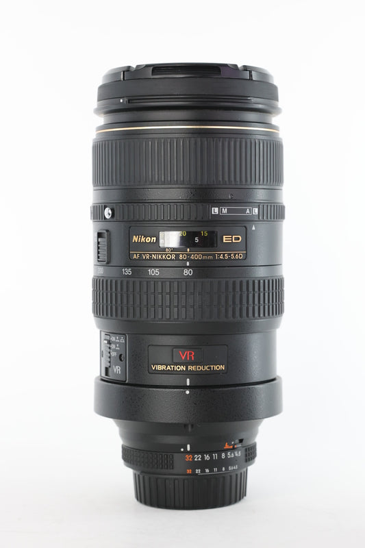 Nikon AF80400DEDVR/08957 AF 80-400mm f/4.5-5.6D ED VR, Used
