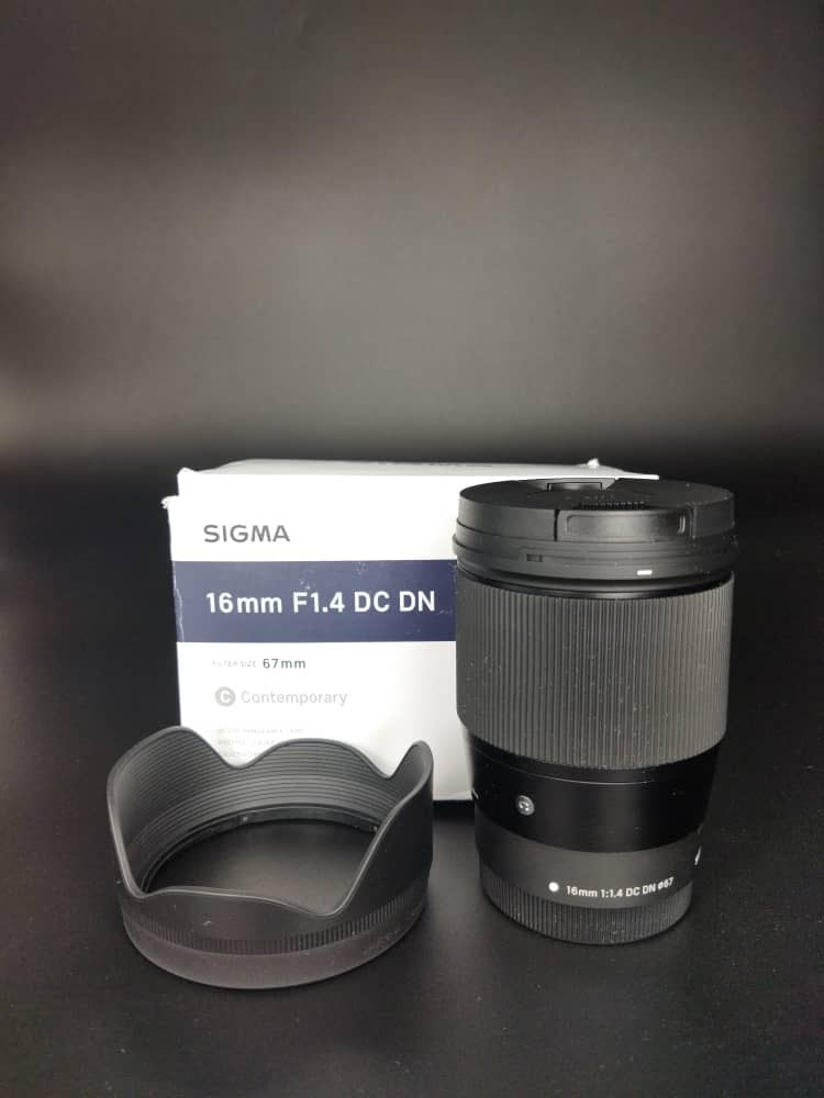 Sigma 16/1.4C/86857 16mm f/1.4 DC DN Contemporary F/Canon EF-M, Used