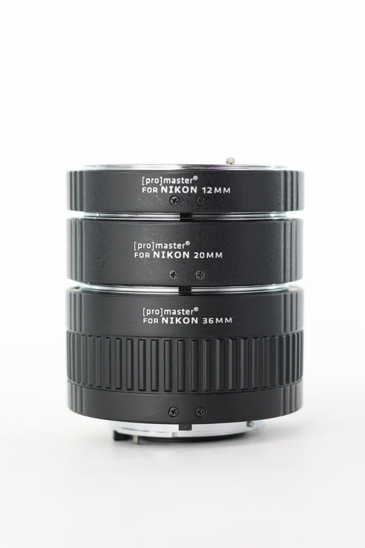 Promaster Extension Tubes Kit: 12mm, 20mm, 36mm, Used