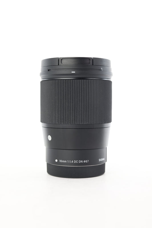 Sigma 16/1.4C/36405 16mm f/1.4 DC DN Contemporary F/Canon EF-M, Used